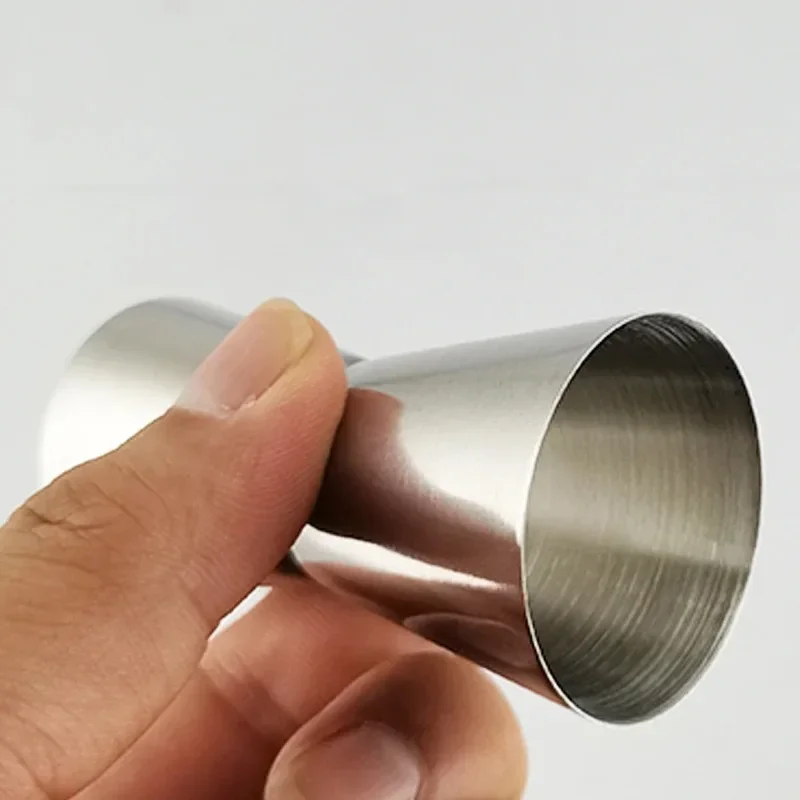 2pcs/Pack Jigger Bartender Cocktail 15/30ml 25/50ml Jiggers 0.5/1oz 0.85/1.7oz, Stainless Steel Double Measuring Cup Bar Tool