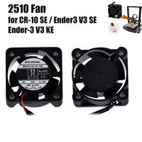 Ball Bearing 2510 Fan for Ender 3 V3 SE Ender-3V3KE CR-10 SE 3D Printer Hotend 2510 Axial Cooling Fan 24V Brushless DC 0.1A