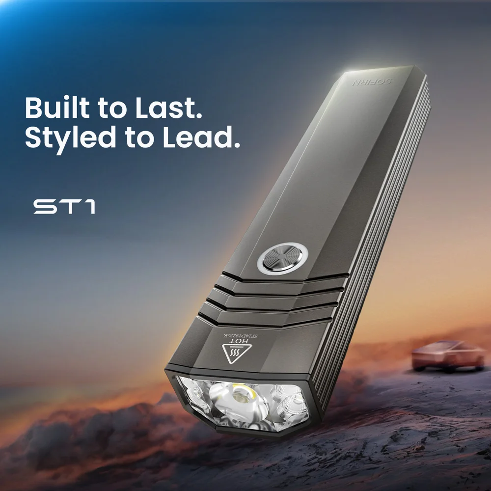 

SOFIRN ST1 Pocket 1500lm 226m Flashlight USB C Rechargeable Square Lamp IPX7 Waterproof Light for Camping&Fishing