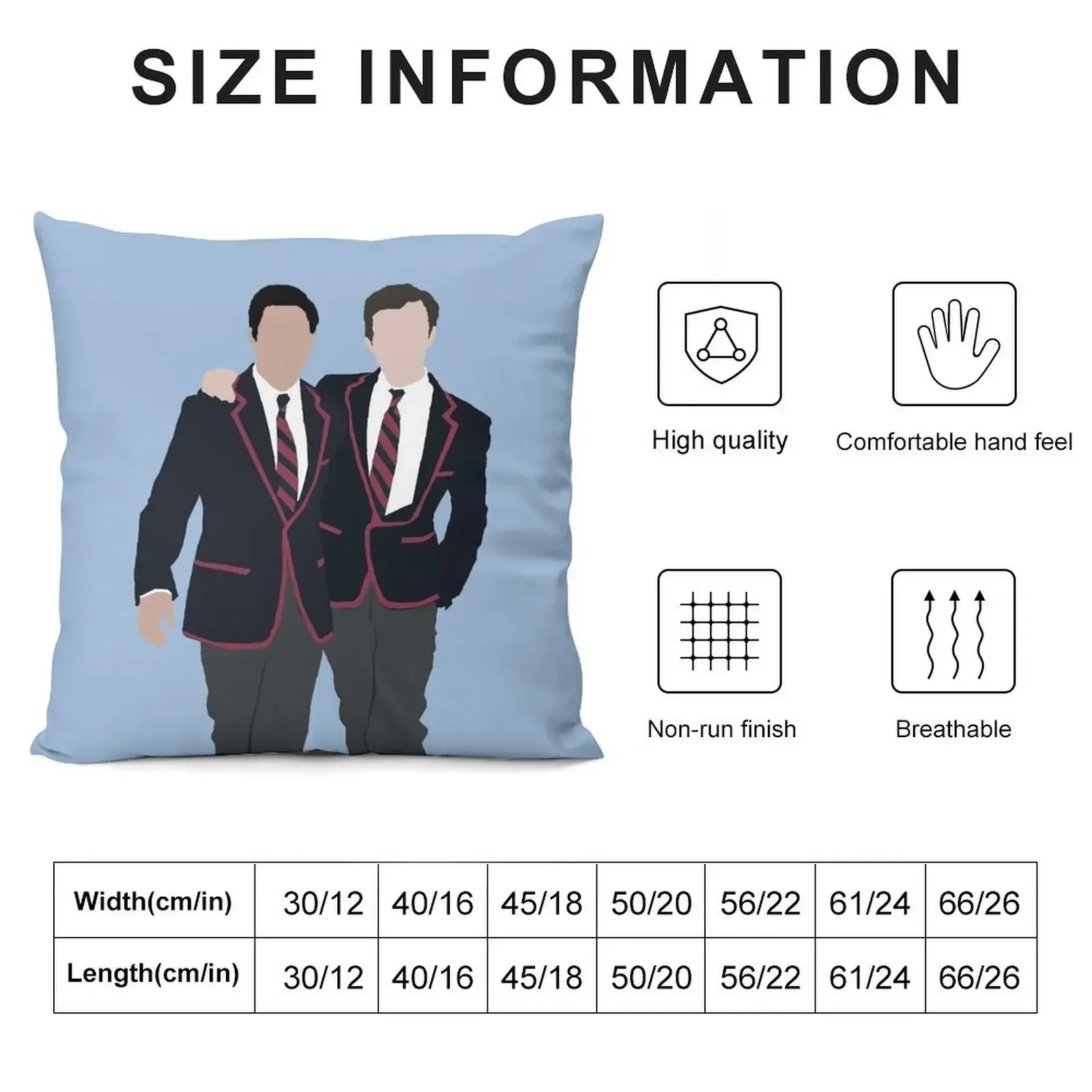 Klaine Glee Throw Pillow Cushion Cover For Sofa Christmas Pillows christmas pillowcases Sofa Cushion pillow