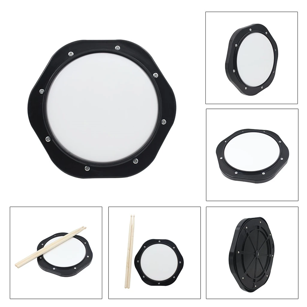 10 Inch Dumb Drum Kits Jazz Drums Beginning Drum Practice Pad Percussion Musical Instrument With ABS Drums Pad Bag Drumstick