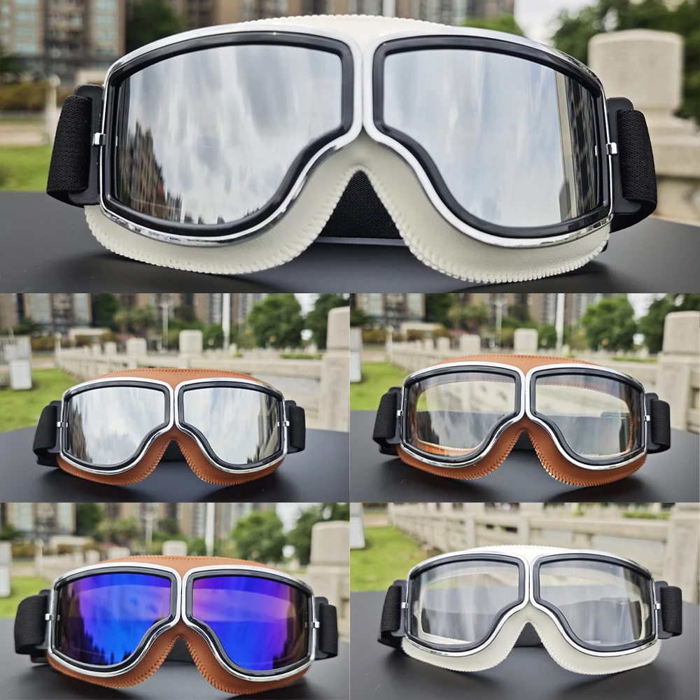 

Вседневные лыжные очки 2025 года, кожаные ретро, линзы высокой четкости, ветрозащитные для мужчин и женщин, для использования на открытом воздухе Snow Mountain ATV BNX