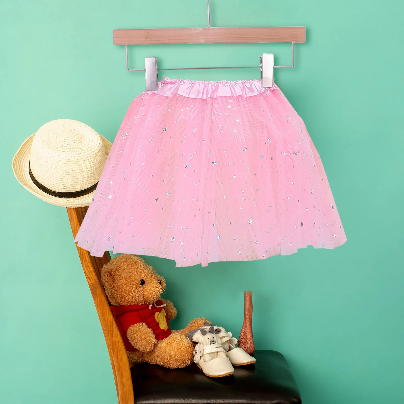 

Princess Dress Up Set Party Clothes Decor Festival Performance Costume Butterflies Wing Shine