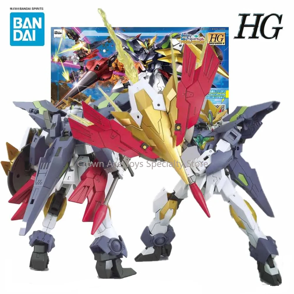 BANDAI Model Kit HGBD:R 033 Gundam Aegis Knight Action Manga Figures Trendy Toys Desktop Doll Holiday Collectible Gifts For Boys