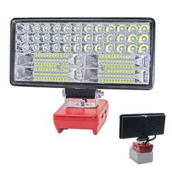 （Without Batteries）Flood Work Light 84LED 5000LM for Milwaukee LED 18V/20V m18 Lithium Battery Light with Low Voltage Protection