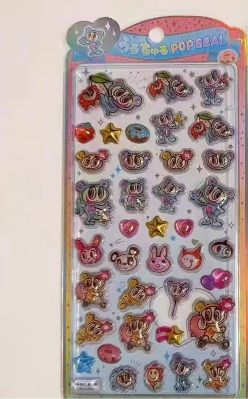 Neue Engel-Blaue 3D-Relief-Aufkleber, Kleine Fee Dekorative Sticker, Handyhüllen, Büro-Schreibtisch-Dekorationen, Schülerpreise