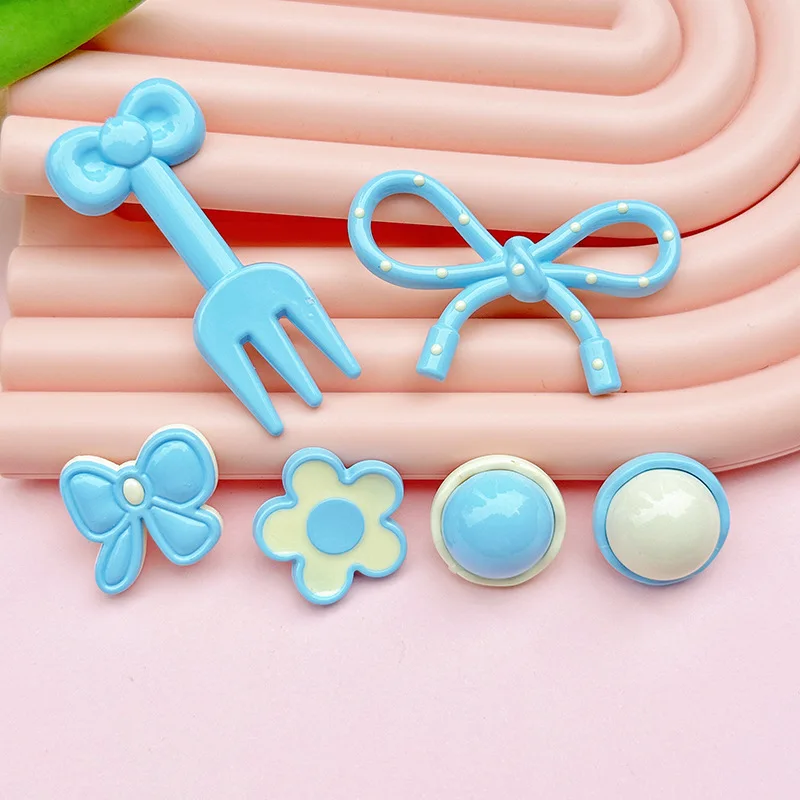 5 قطعة القوس البولكا نقطة الاكريليك DIY مجوهرات اكسسوارات كريم الغراء قضية الهاتف المحمول دبوس الشعر اكسسوارات الشعر مادة مسطحة كاملة #2