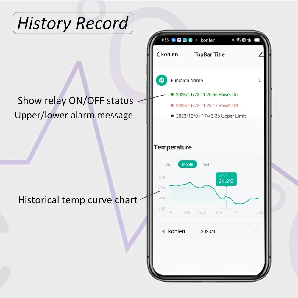 Sensor de temperatura WIFI Tuya, controlador de termómetro, termostato de calefacción de nevera, incubadora de Acuario, Registrador de temperatura