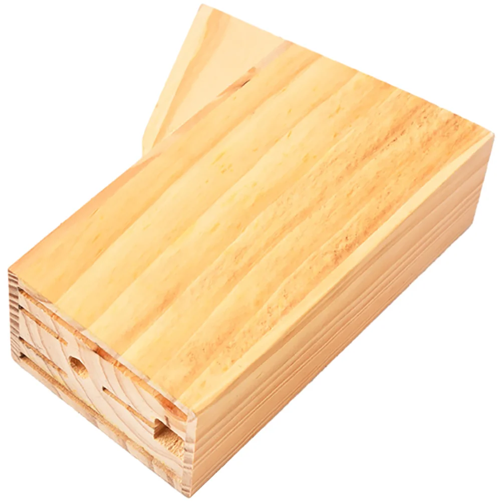 

Wooden Knife Holder Stand Organizer Kitchen Silverware Serving Utensils Storage Small Tools