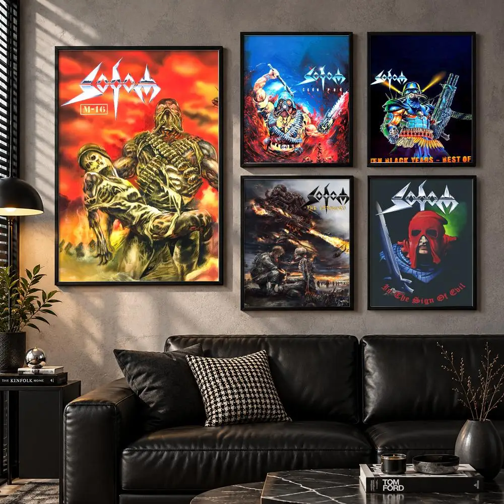S-Sodom Artwork Poster Wall Art Sticker For Living Bedroom Bar Home Decor Mural Painting Decoration