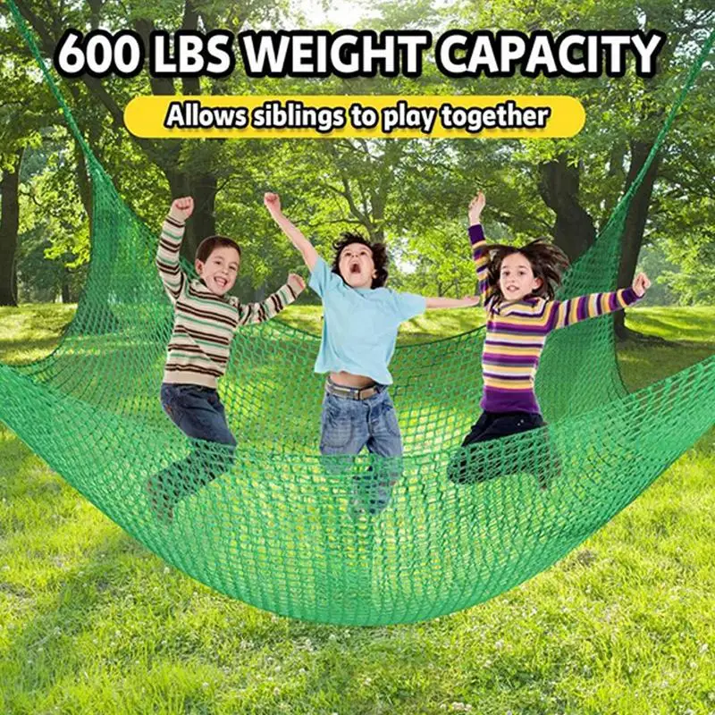 

Climbing Net Heavy Duty Double Layer Safety Web Portable Climbing Netting 3x10 Ft Outdoor Exercise Equipment For Park Patio