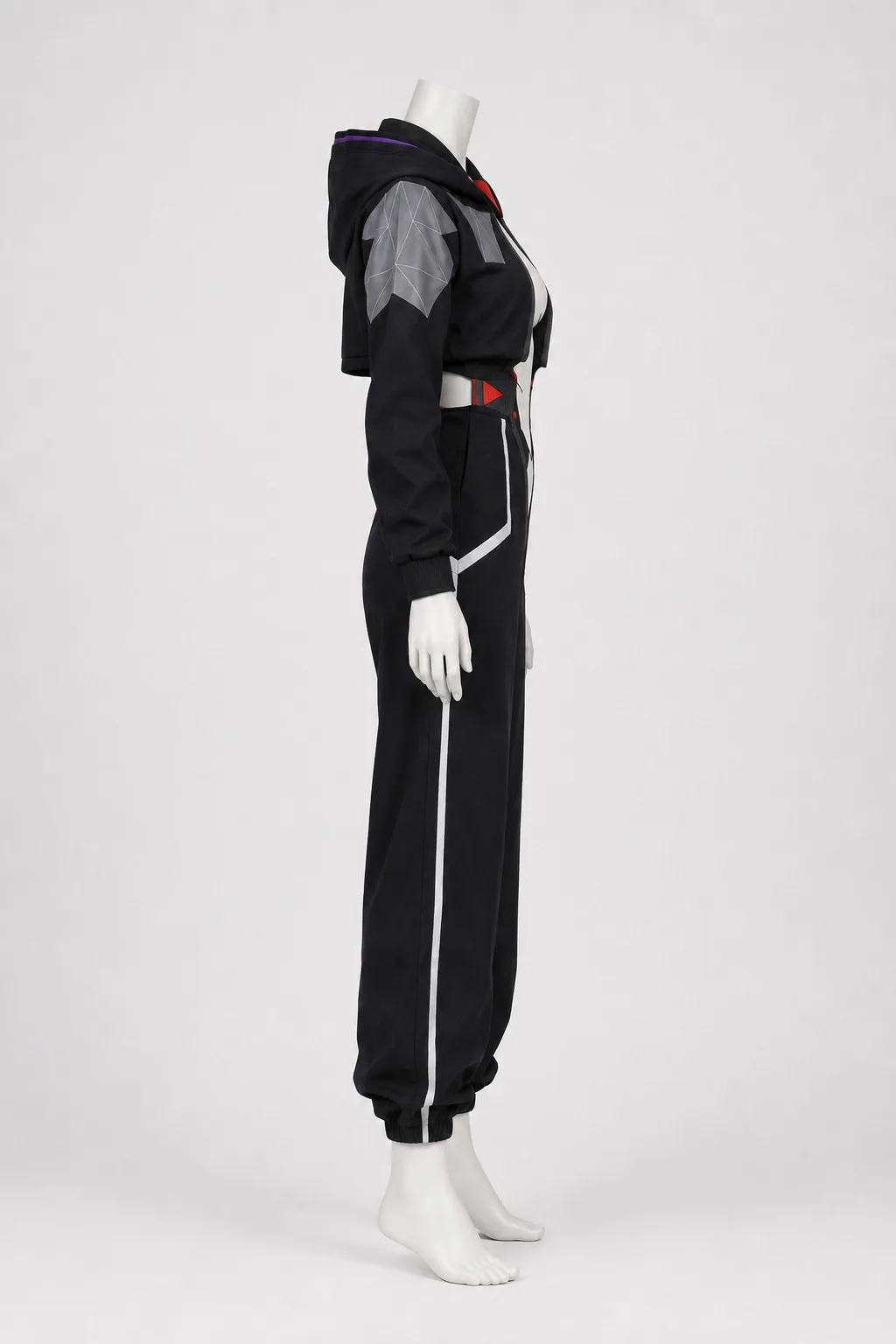 Cyberpunk Edgerunners Season 2 Talia Yang D Netrunner Cosplay Jumpsuit & Cargo Jacket, Unisex Anime Cos Outfit for Halloween Cos - view 4