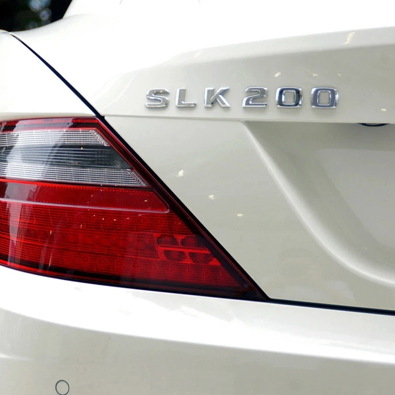 Car Tail Rear Trunk Badge Emblem Letter Stickers For Mercedes Benz SLK R170 R171 SLK55 SLK63 SLK200 SLK250 SLK300 SLK320 SLK350 view 2