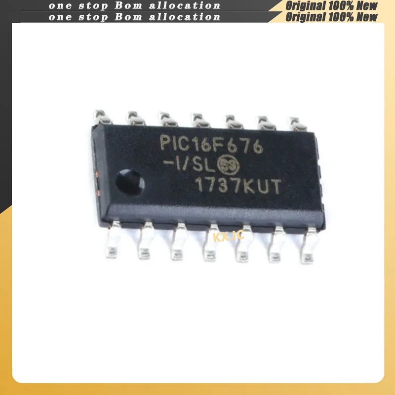 20PCS/LOT 100% New Original  PIC16F676-I/SL  PIC16F67  IC16F676ISL  SOP-14