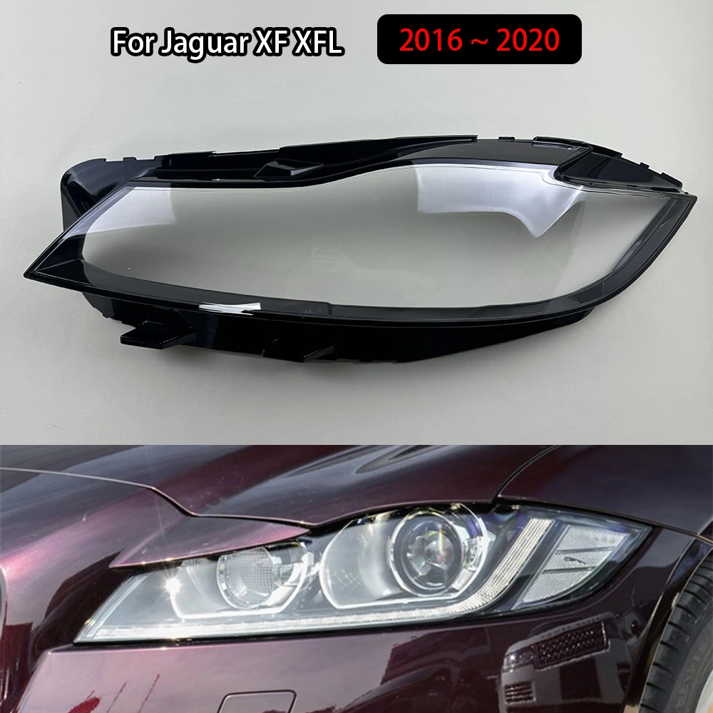 

For Jaguar XF XFL 2016 2017 2018 2019 2020 Headlamp Cover Transparent Headlight Shell Lens Plexiglass Auto Replacement Parts