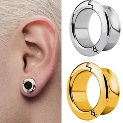 Vanku 2PCS New Arrival round Ear Gauges Plugs Stretcher Earring Piercing Women Body Jewelry 316 Stainless Steel
