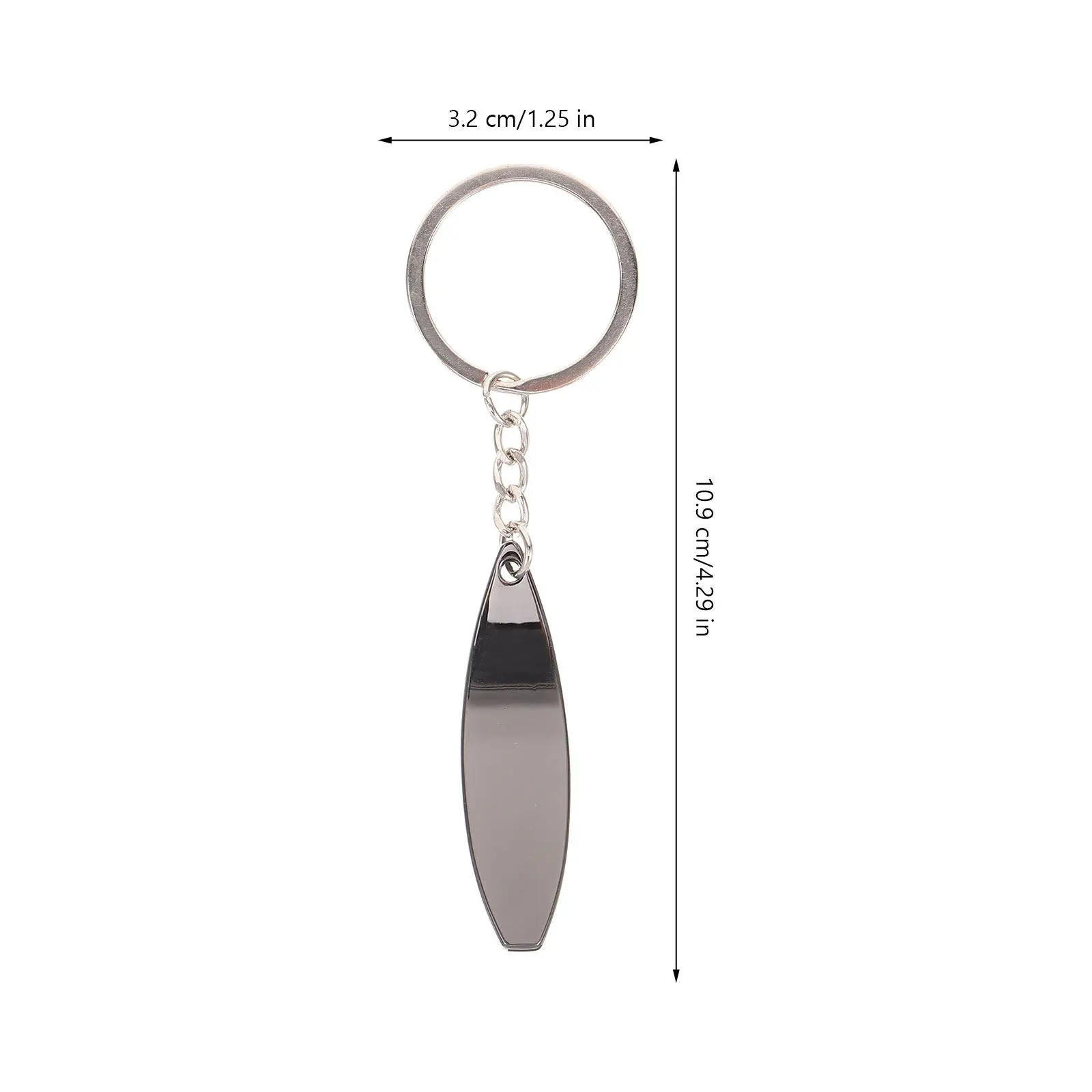 3Pcs Surfboard Beer Opener Keychain Metal Bottle Cap Opener Portable Decorative Keychain for Keys Bags Backpacks Gifts