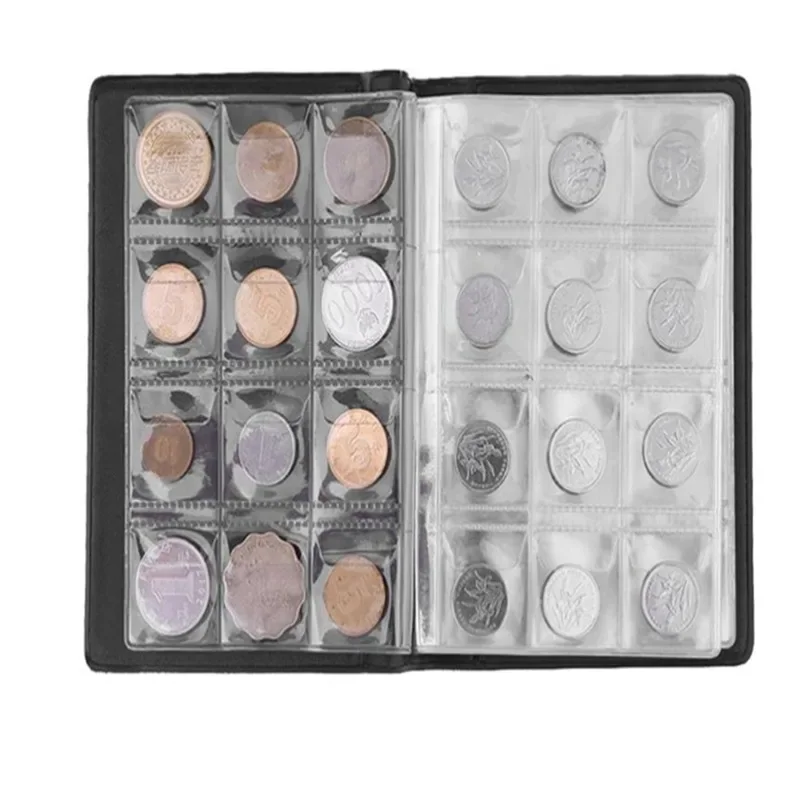 480/120 Coins Storage Book Commemorative Coin Collection Album Holders Collection Volume Folder Hold Multi-Color Empty Coin image 5
