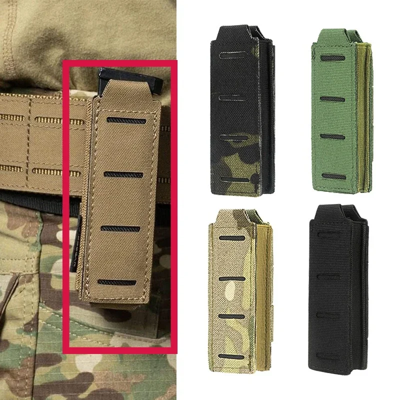 

Tactical Magazine Pouch Holster for 9Mm 45Apc Pullable Quick-Pull Mag Sleeve Pistol Mag Bag Multi-Functional Molle Accessory Bag