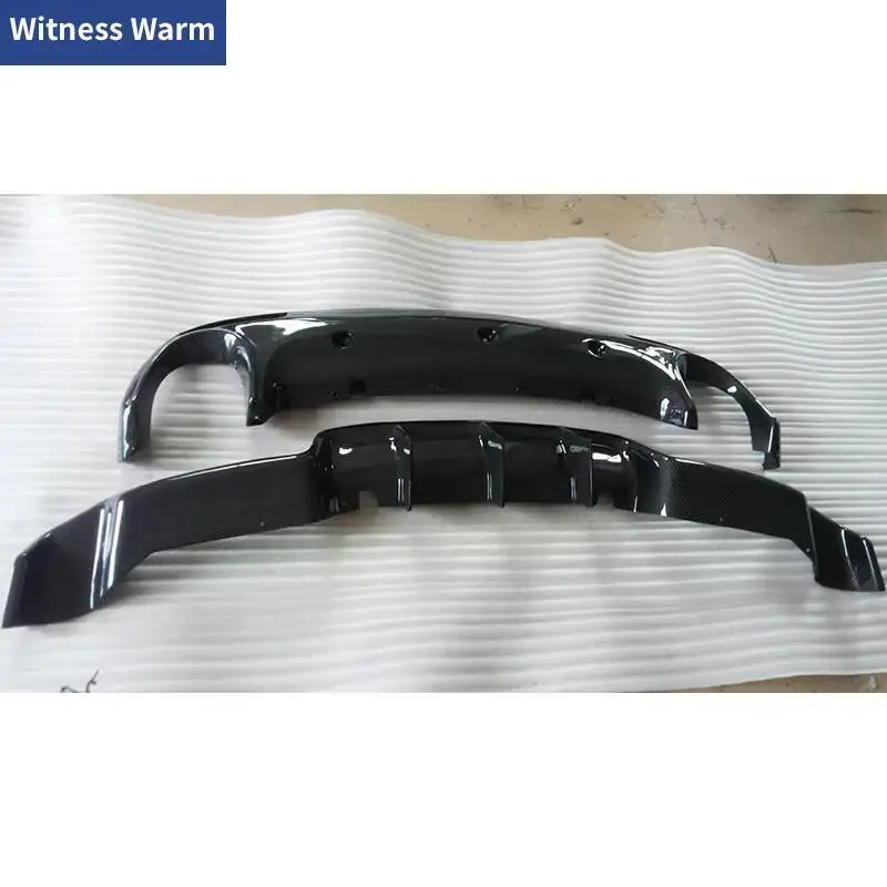 Carbon Fiber Car Rear Diffuser Lip Spoiler for Volkswagen Vw Scirocco r Bumper 2009 - Up Frp Rear Diffuser Splitter