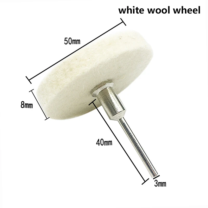 50mm Polishing Cloth Wheel Buffing Wheel Gold Silver Jewelry Mirror Polish Pad For Grinder Power Tool Accessories