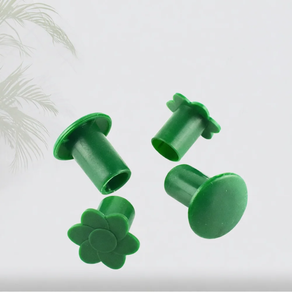 Protective Cap For Bamboo Pole Garden Fence Stake Cover Weatherproof Plant Support Accessory Outdoor Maintenance PVC