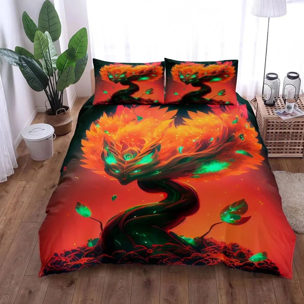 Memorable Switch Digital Drawing Duvet Cover Set UK Single Double Queen US Twin Full King Size pkm Bed Linen Set