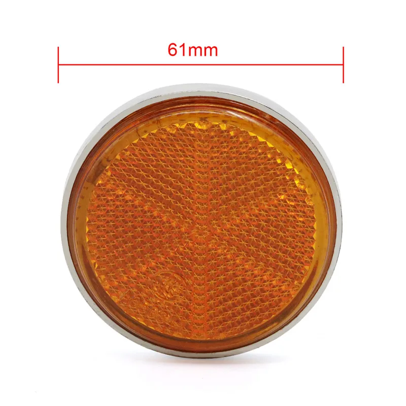 2PC Front Fork Reflector Amber For Honda Z50A Mini Trail SL350 SL175 SL125 SL90 SL70 Motosport S90 CT70 CL450 CL350 CL100S CL90