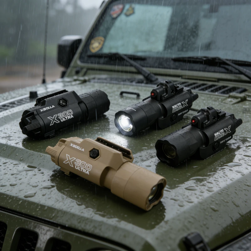 

1/3/5 шт. Высокояркий подвесной фонарь 2026 - X300U/X400, нейлоновый светодиодный стробоскоп, крепление на 20-мм планку для страйкбола и охоты