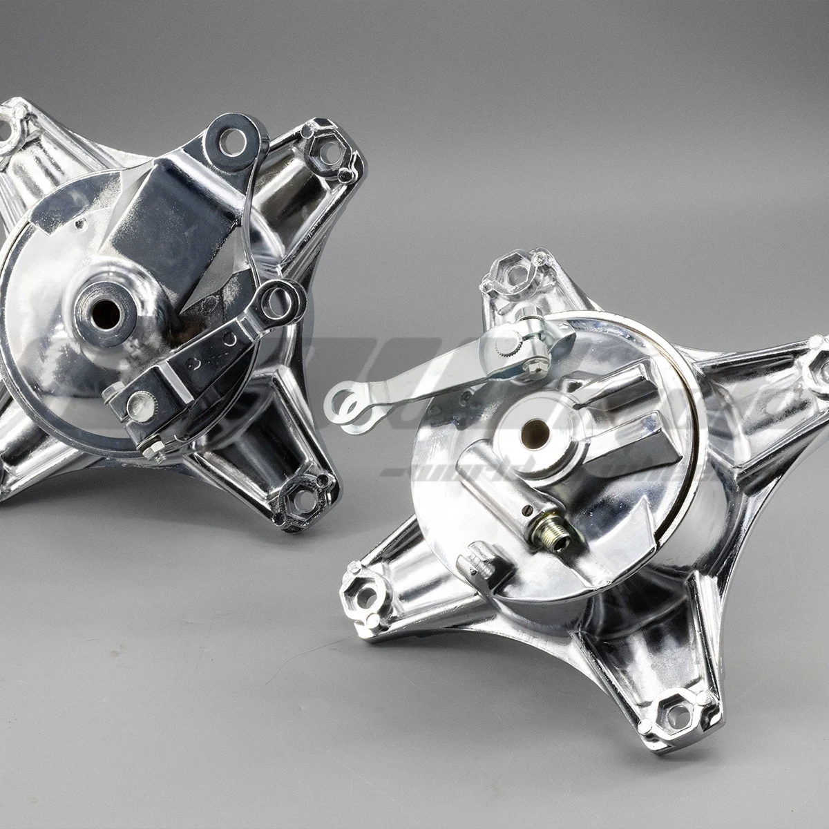 CT70 Rear Hub and Brake Set Chrome Motorcycles Parts Motorcycles Parts