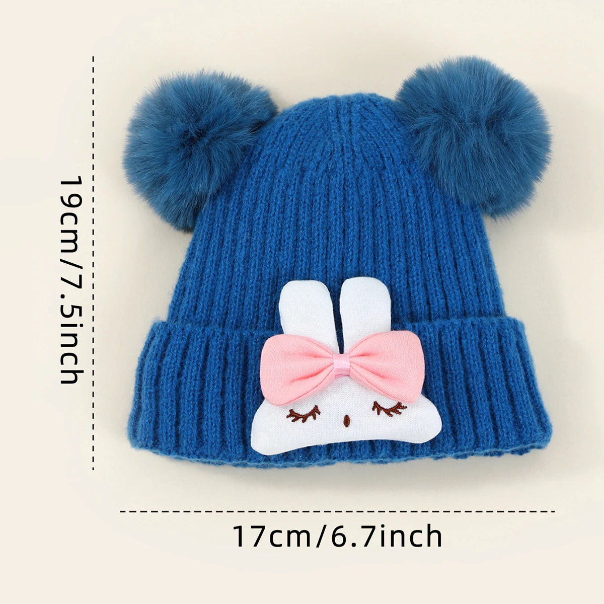 Cute Pompom Baby Hat Warm Winter Knitted Kids Baby Girl Boy Beanie Cap Solid Outdoor Infant Toddler Children Hat Bonnet