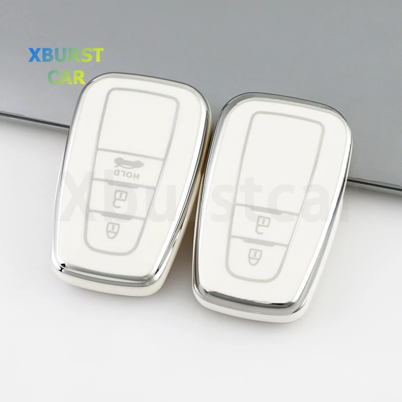 For Toyota RAV4 Altis Land Cruiser Prado Corolla Prius Camry CHR C-HR 2/3/4 Buttons Auto Shell Fob TPU Car Remote Key Case Cover