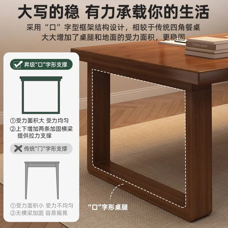 Desk to living room Solid wood core Home student study desk Computer table Double long table Large board table