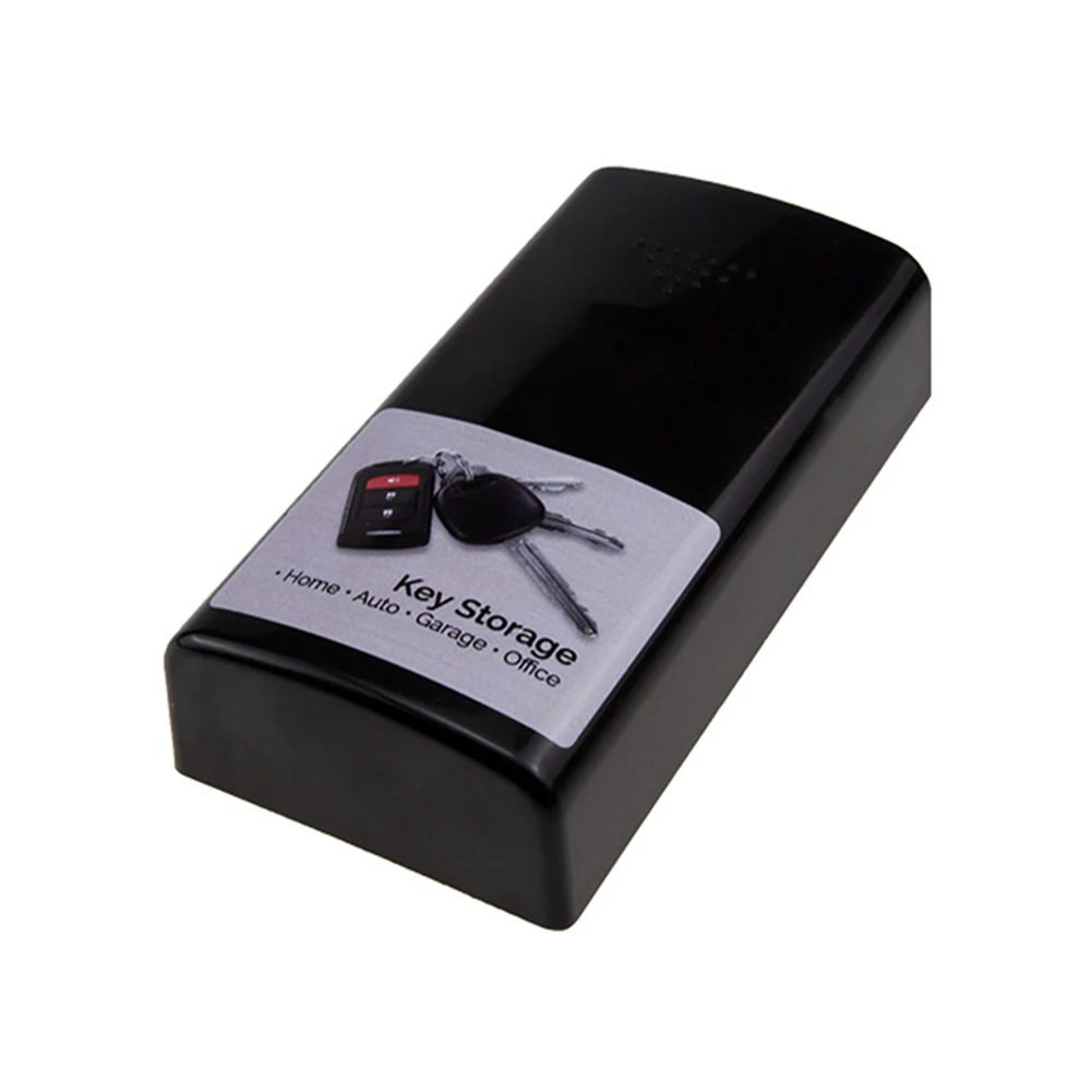 Magnetic Car Stash Safe Lock Spare Key Box Practical Storage Safe Security Box Black for Home Office Factory Car