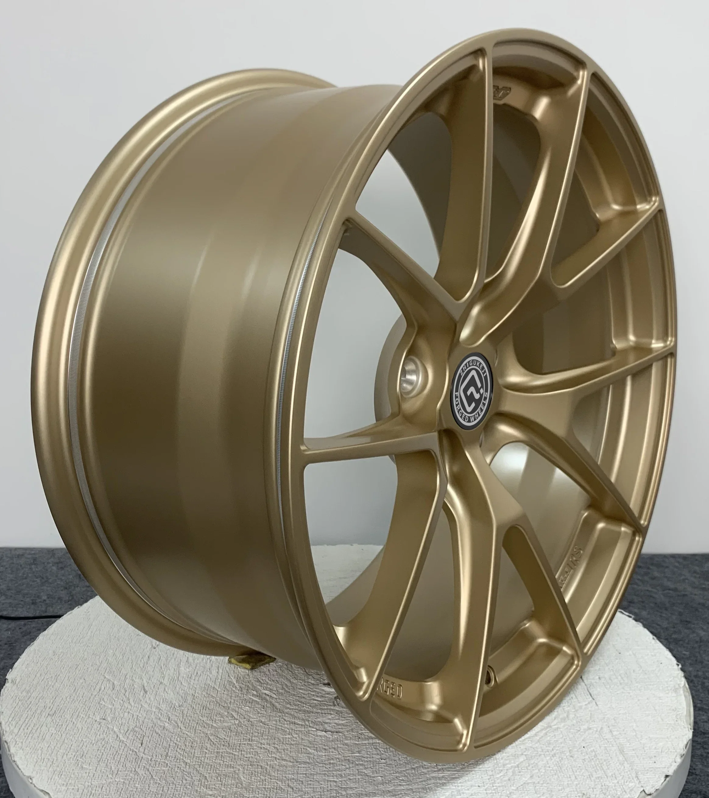 

'Factory Direct Customized PCD 5x108 Brushed Silver Precision Milled Lettering Hot Sale Bus Wheel Forged Wheel BBS Wheel