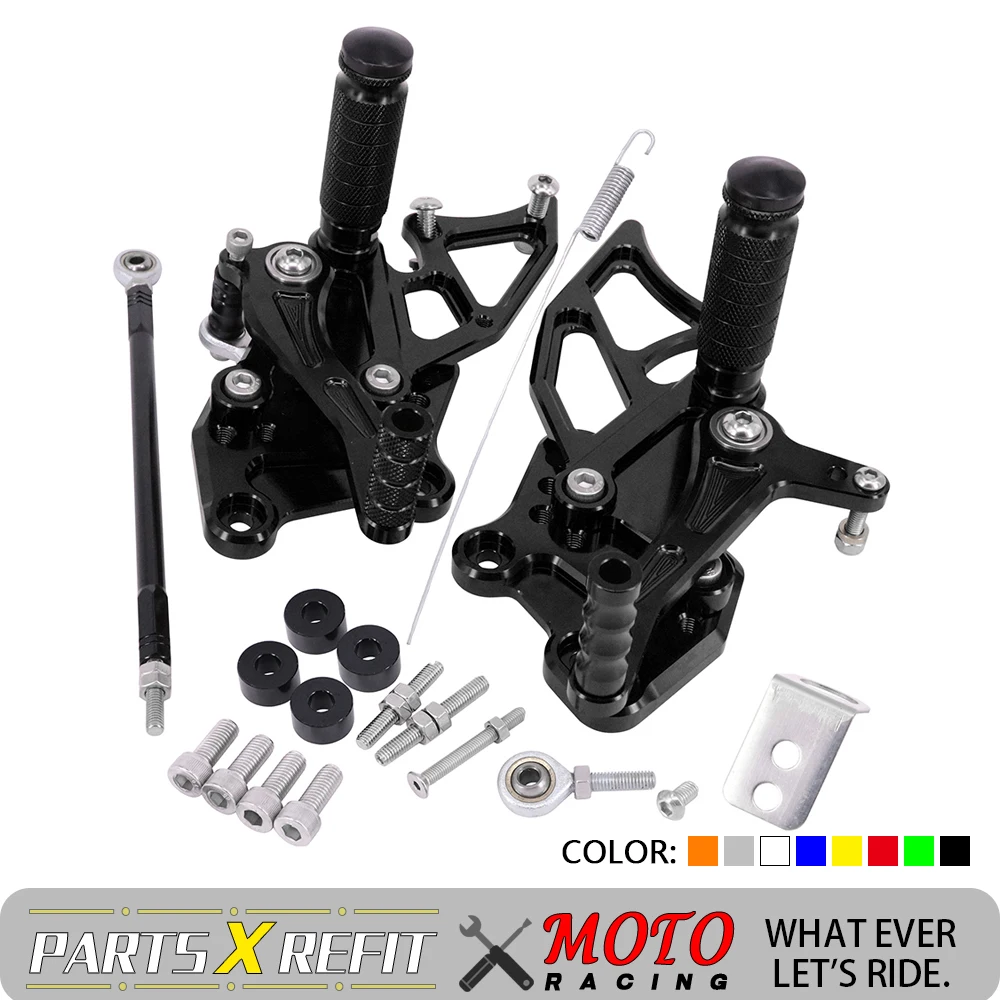 

Motorcycle CNC aluminum Adjustable Footpeg foot pegs motorcycles accessories For NINJA 250 300 2013-2017 300REX 300 2013 2014 ﻿