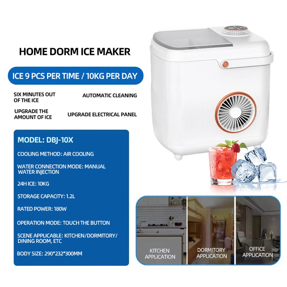 Congelador de líquidos automático Generador de hielo Máquina Inteligencia Fabricación de cubitos de hielo