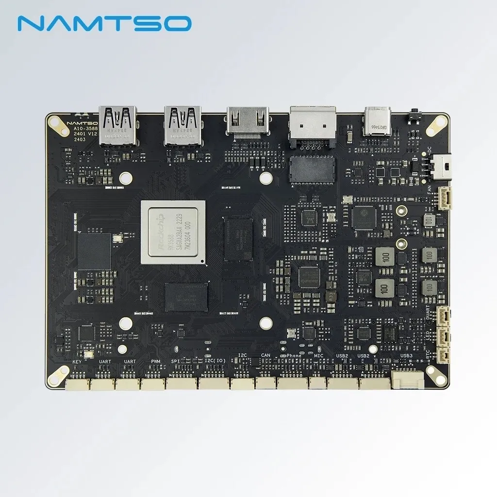 

NAMTSO A10-3588 Rockchip RK3588,Industrial SBC ,8 Cores 64-bit LPDDR4X WiFi Bluetooth.Single Board Computer｜16GB+64GB