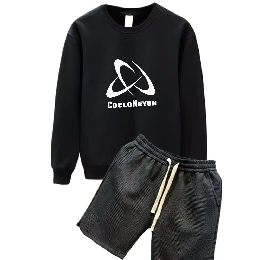 

Men's sets Spring Long sleeves Tshirt and Shorts suits Autumn Fashion Men's sports suits Tracksuit Men Clothing sport two-piece