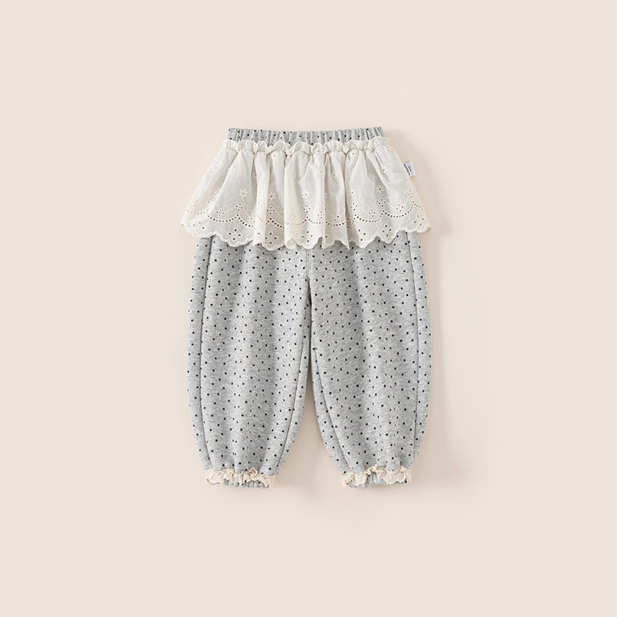 

Children Girls Jogger Pant New Winter Lace Skirt Hem Thicken Warm Toddler Girls Pant Mid Waist Kids Baby Girls Casual Pant