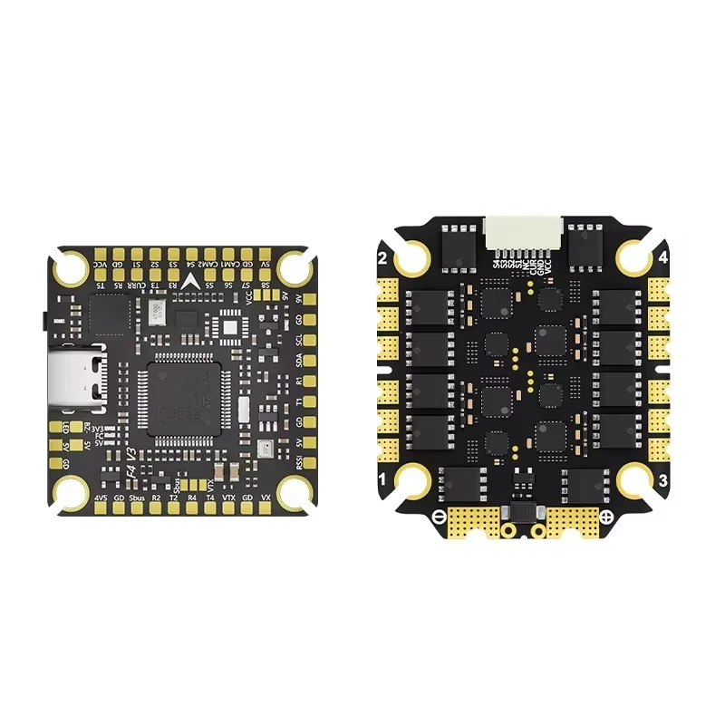 Aocoda RC F465S V4 Stack ESC 65A/75A F475 V4 controlador de vuelo controlador electrónico de velocidad 30x30mm para Dron de carreras con visión en primera persona
