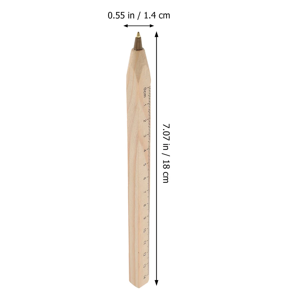 

20 Pcs Pens Solid Wood Ballpoint Construction Carpentry Brush Marking Writing