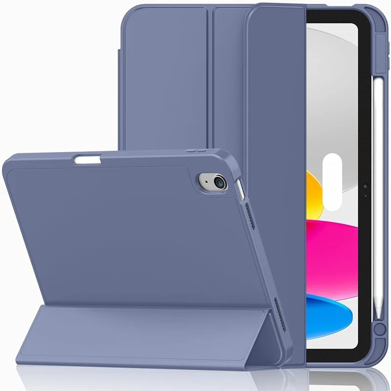Für iPad 10. und 11. Generation A16 10,9 11 Zoll Weiche Leder-Folio-Hülle mit Schlaf-Wach-Funktion Stoßfeste Solide Schutzhülle – Detail 18