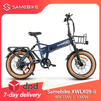 Samebike XWLX09-ii Electric Bicycle 1000W 48V 15Ah Lithium Battery 20 inch MTB Mountain Bike