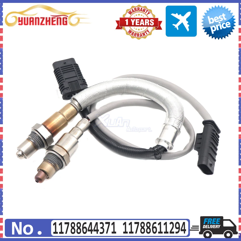 

2X NEW Downstream Upstream 11788644371 11788611294 Air Fuel Ratio O2 Oxygen Sensor For BMW 340I 440I 540I 640I 740I M240I X3 X4