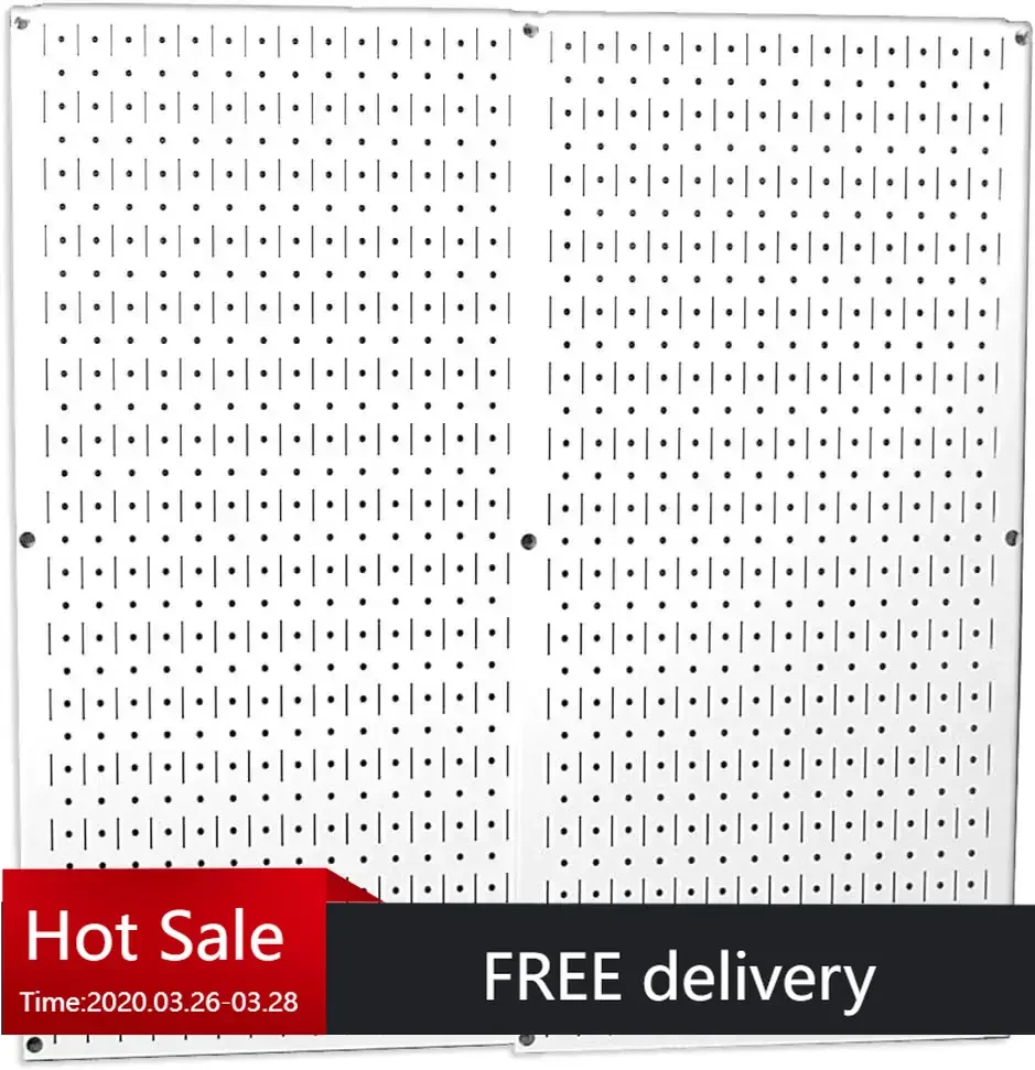 Wall Control 30-P-3232W White Metal Pegboard Pack