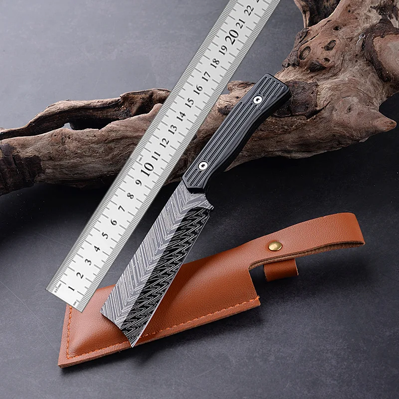 

Utility Knife With Cover 7Cr17MoV Steel Handle Sharp Chefs Cleaver Slicing Handmade Forged Longquan Kitchen Knives Cooking Tools