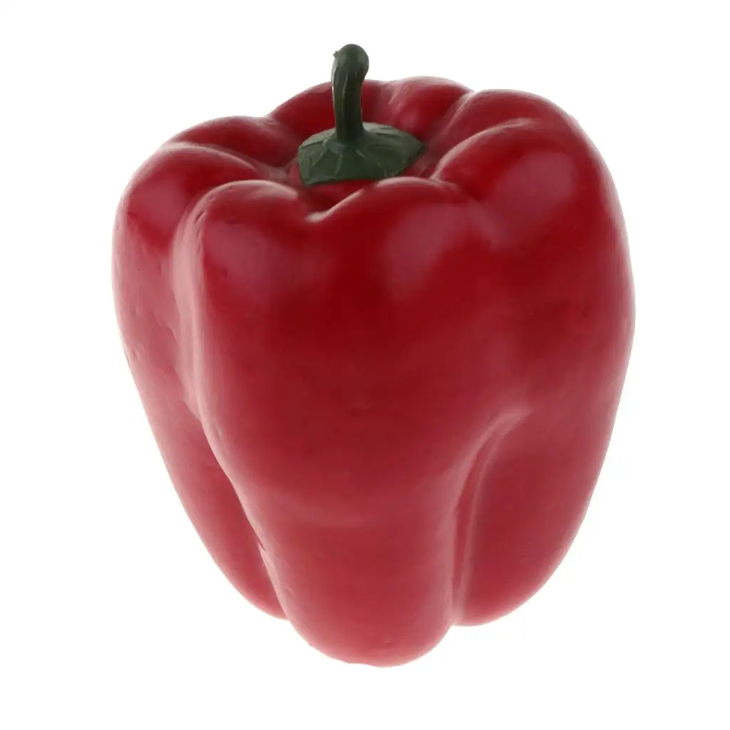Decorative Food Lifelike Vegetables Artificial Bell Pepper Realistic Vegetable Decoration for Photography Show