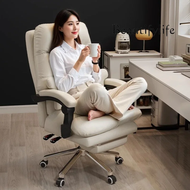 BJ Comfy Luxury Office Chair Home Back Mobile Computer Office Chair Ergonomic Gamer Cadeira De Escritorios Home Accessories 4