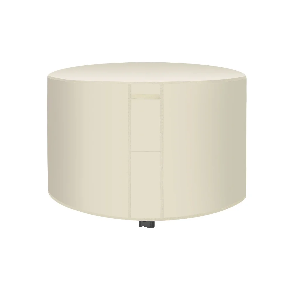 420D Oxford Waterproof Round Cover for Outdoor Furniture Protects Patio Tables and Chairs from Weather Dirt and Moisture